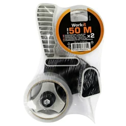 Tape ^ Work>it TAPE DISPENSER 48 MM X 50 M SORT/GRÅ