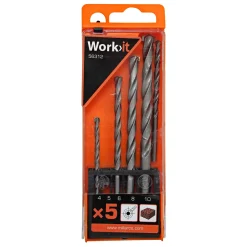 Tilbehør Elværktøj ^ Work>it MURBORSÆT 5 DELE