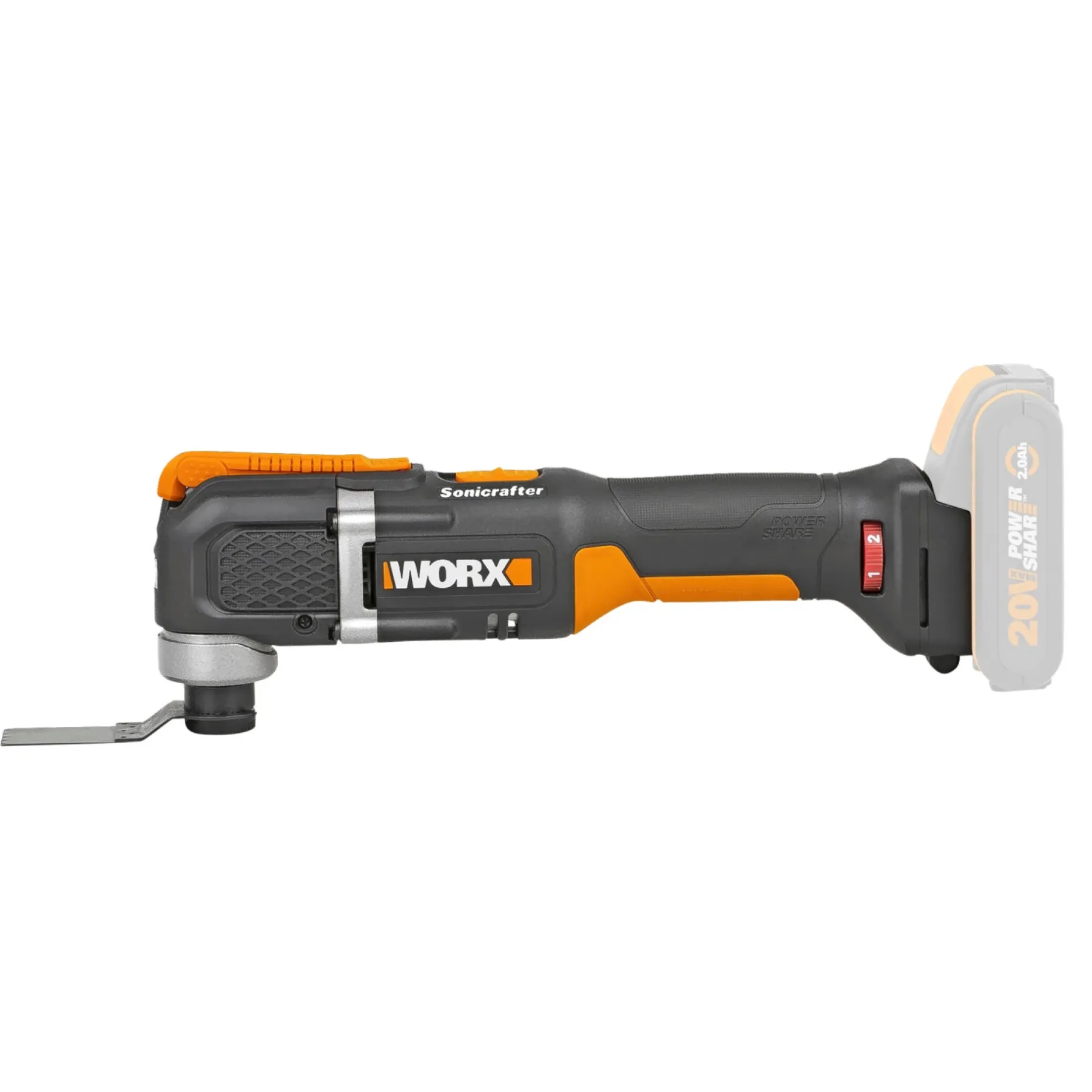 POWERSHARE WX696.9 MULTIVÆRKTØJ AKKU 20V UDEN BATTERI OG LADER>Worx Outlet