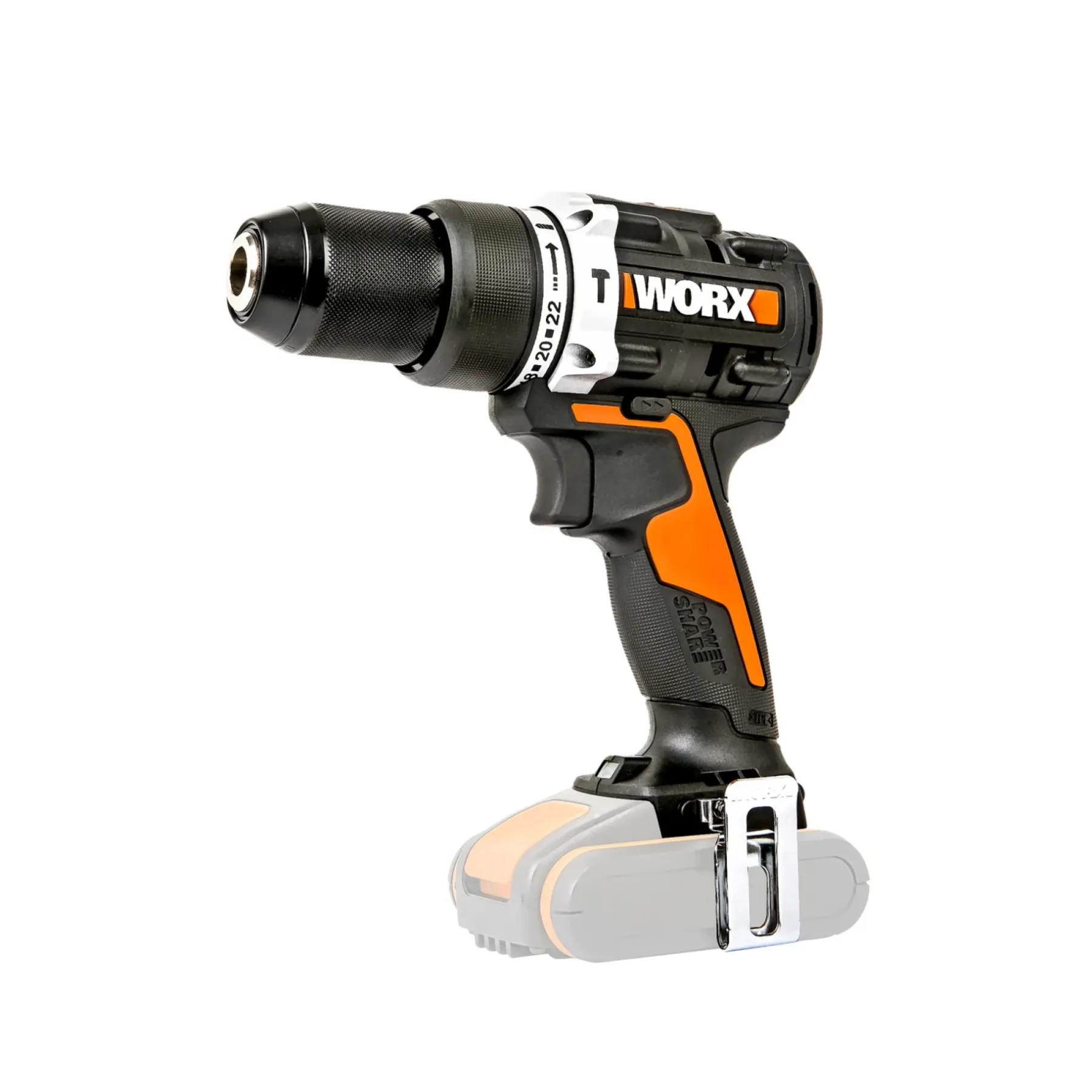 POWERSHARE WX352.9 SLAGBORE-/SKRUEMASKINE AKKU UDEN BATTERI OG LADER>Worx Best