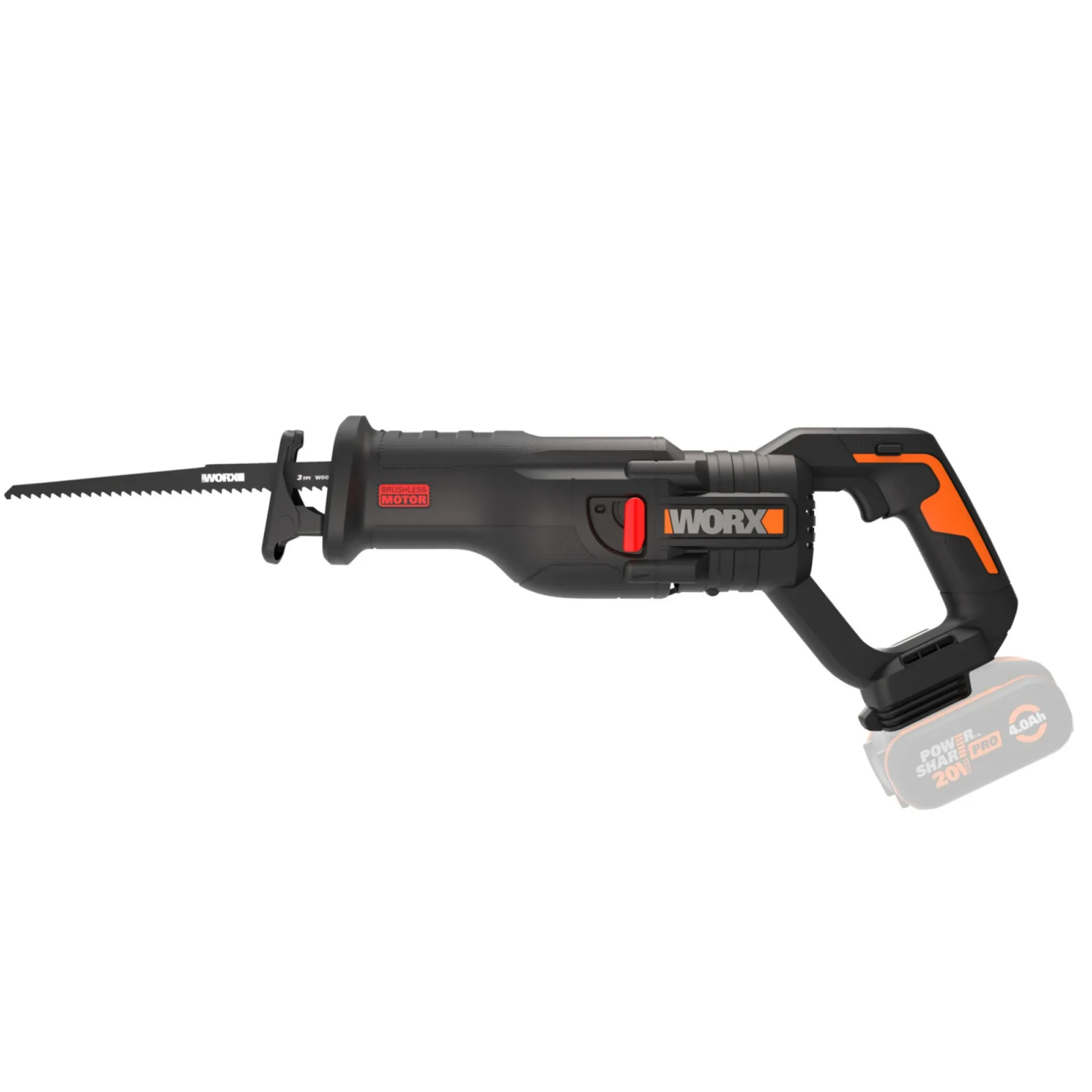WX516.9 BAJONETSAV AKKU 20V UDEN BATTERI OG LADER>Worx