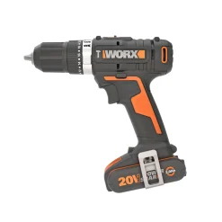 WX370 BORE-/SKRUEMASKINE AKKU MED BATTERI OG LADER>Worx Outlet
