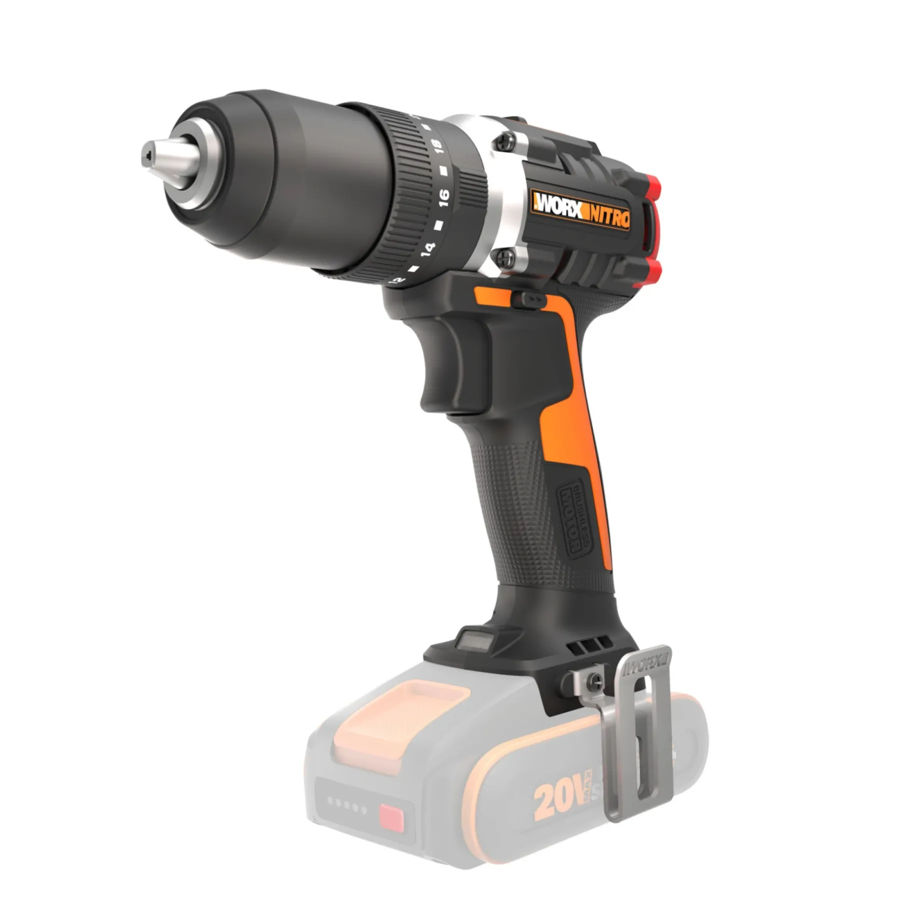 WX355.9 SLAGBOREMASKINE AKKU UDEN BATTERI OG LADER>Worx