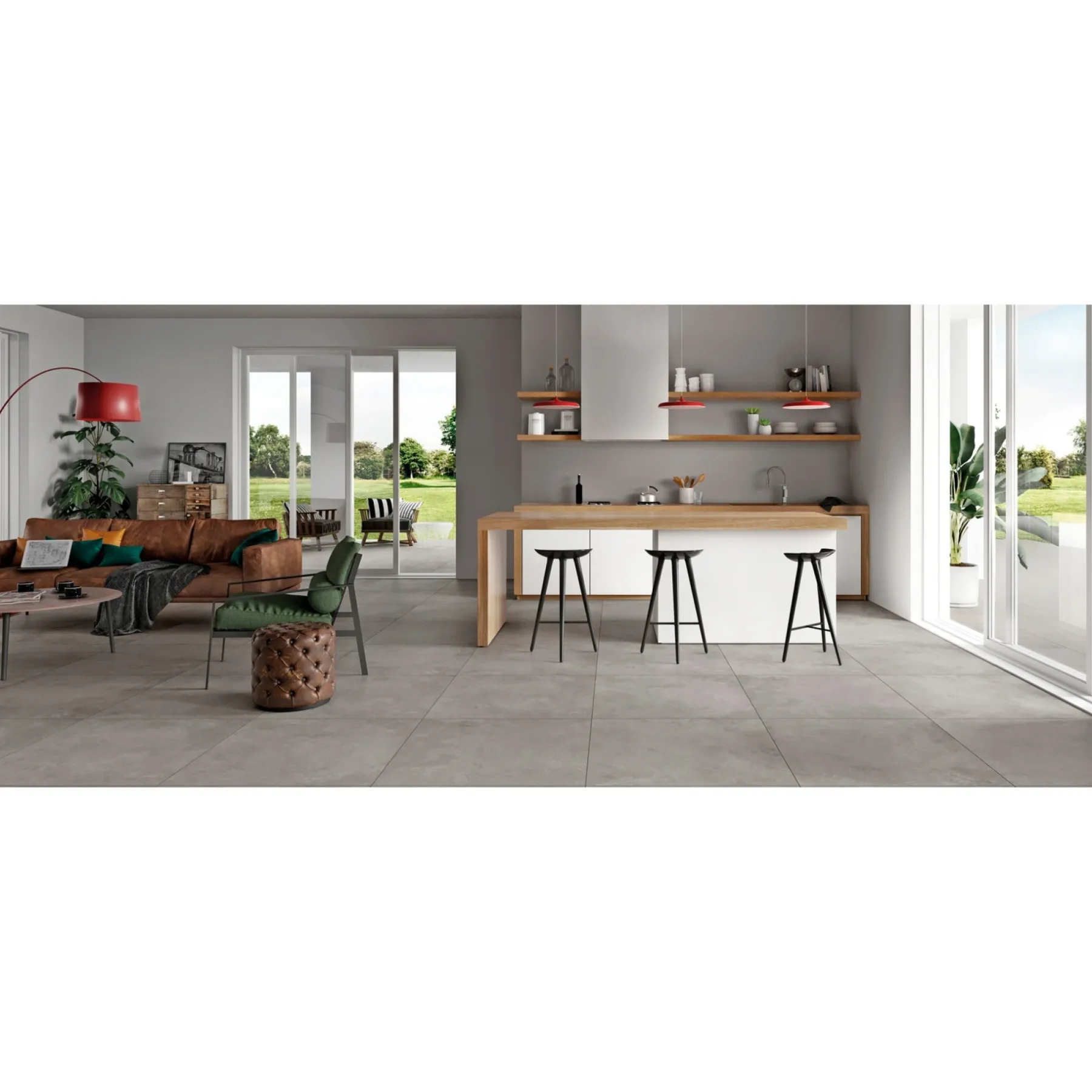 Sokkelfliser ^ XL-BYG CONTEMPORARY GREY SOKKELFLISE 7X60 GRÅ