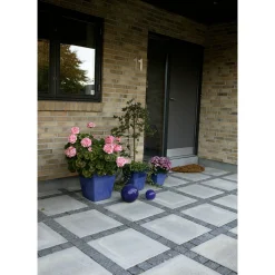 Natursten ^ XL-BYG G654 CHAUSSESTEN 8 X 9 X 9 CM BLÅGRÅ