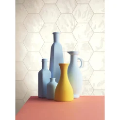 Vægfliser ^ XL-BYG HEXA LEMON SORBET GLOSSY VÆGFLISE 15X17,3 HVID