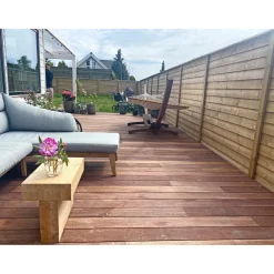 Hårdttræ ^ XL-BYG JATOBA TERRASSEBRÆT 21 X 145 X 2450 MM
