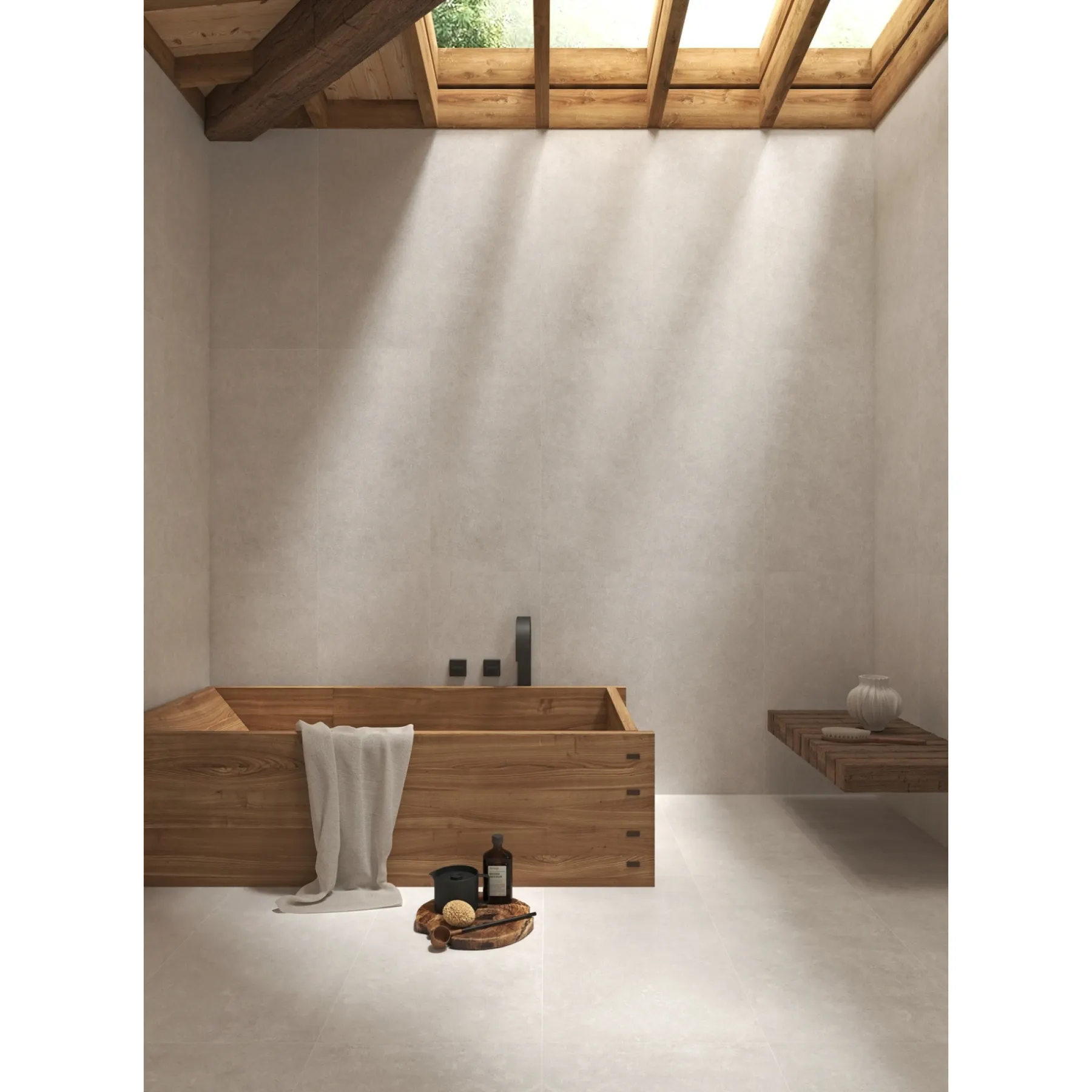 Gulvfliser ^ XL-BYG LESS BEIGE GULVFLISE 60X60 SAND