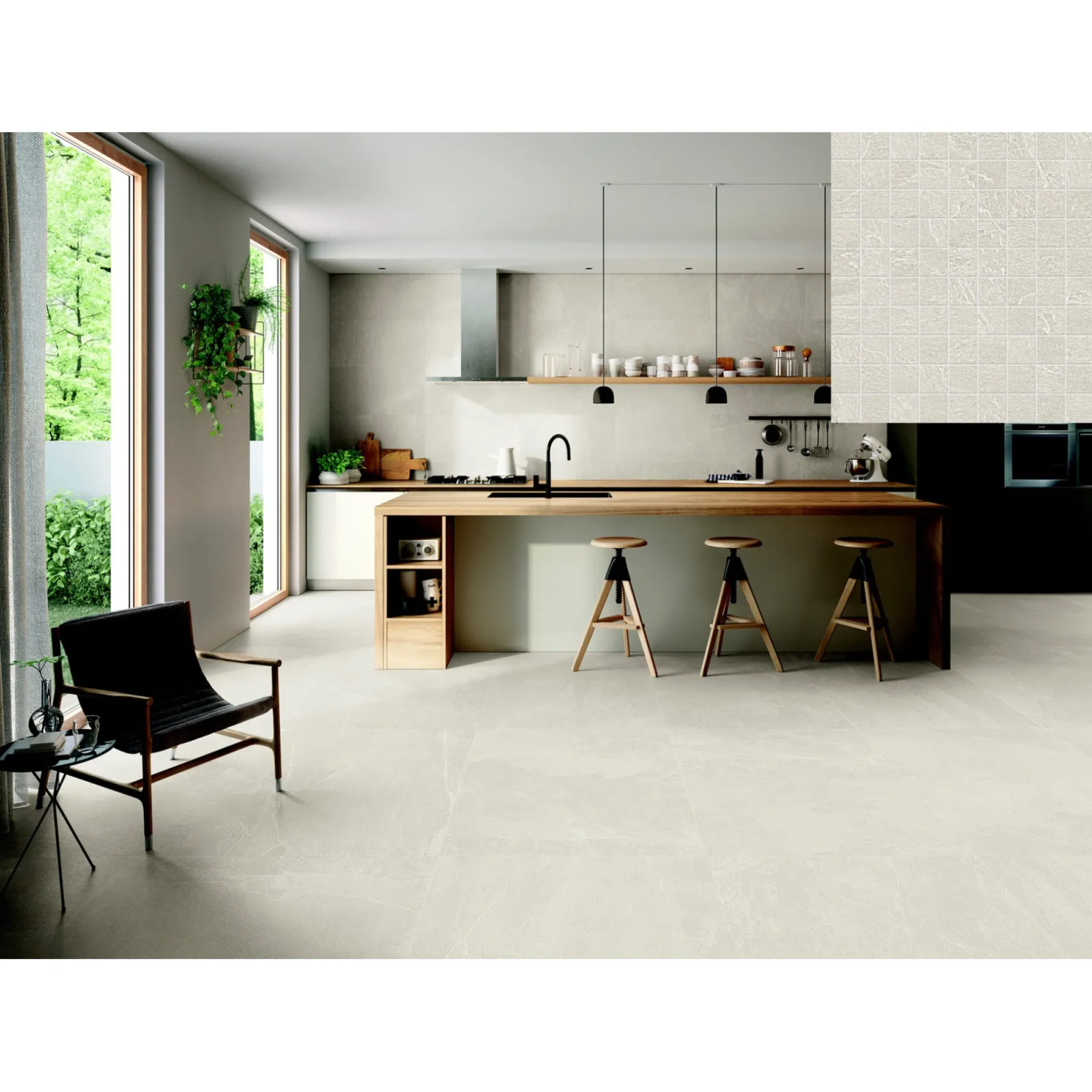 Mosaik ^ XL-BYG NORDIKA SAND MOSAIK VÆGFLISE 30X30 BEIGE