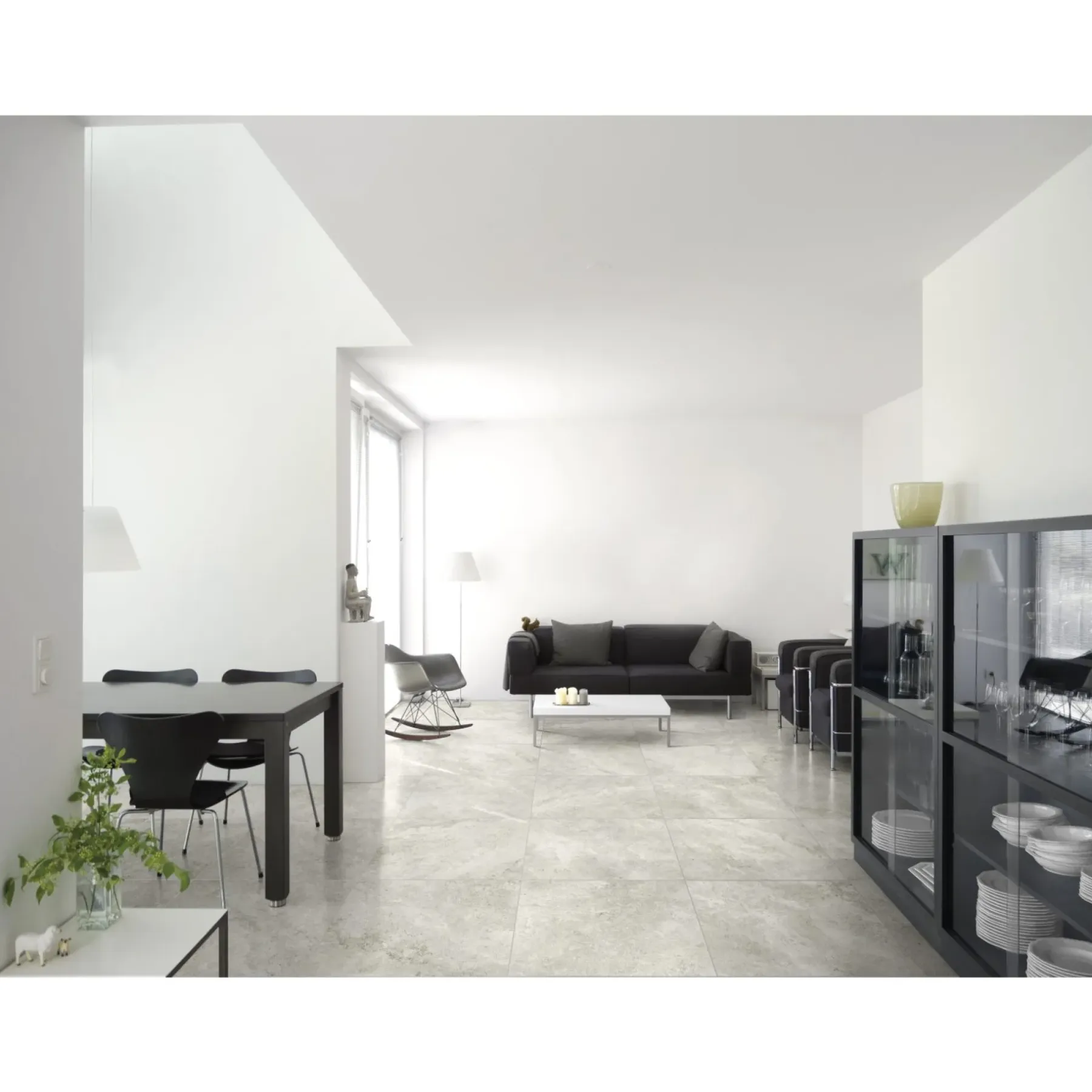 Store Fliser ^ XL-BYG QUARRY MOON GULVFLISE 60X120 LYS GRÅ